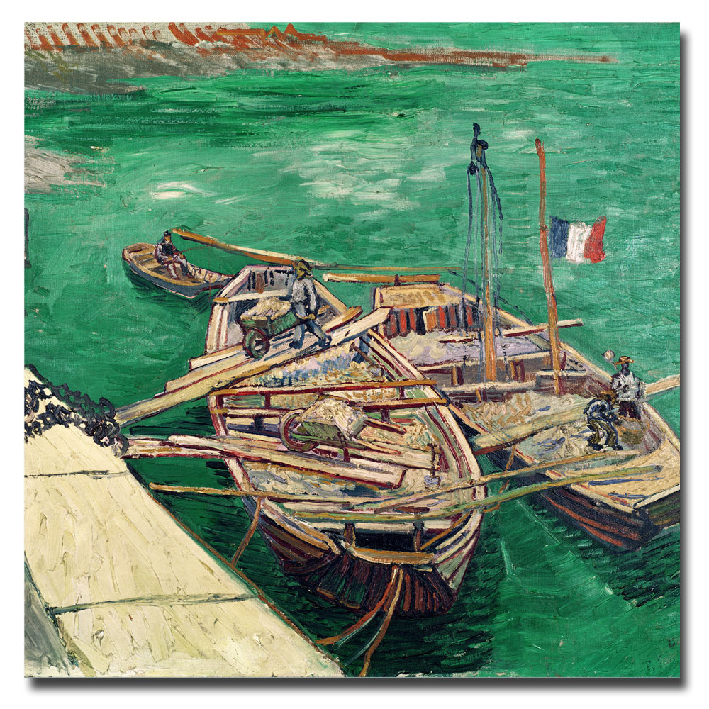 Landing Stage with Boats - Van Gogh Painting On Canvas